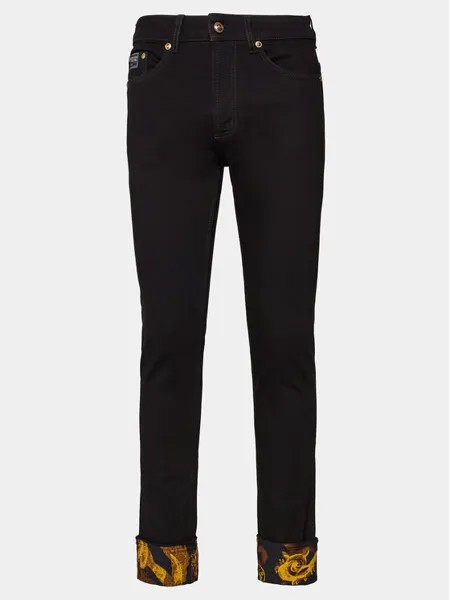 Джинсы узкого кроя Versace Jeans Couture, черный