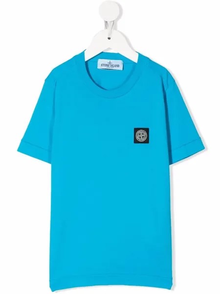 Stone Island Junior футболка с нашивкой-логотипом