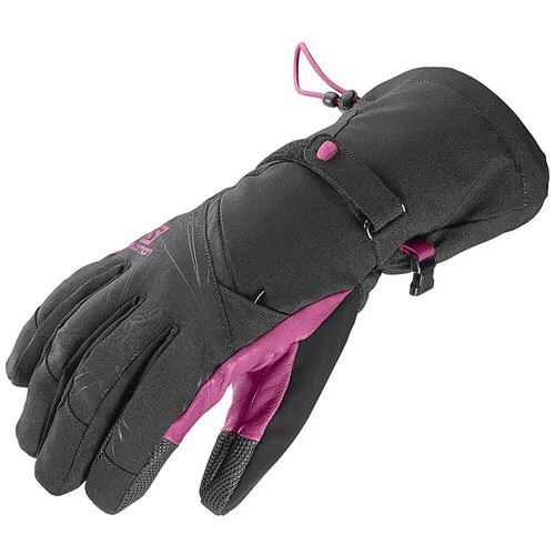Перчатки Salomon, черный, розовый