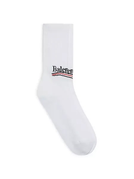 Теннисные носки для политической кампании Balenciaga, белый