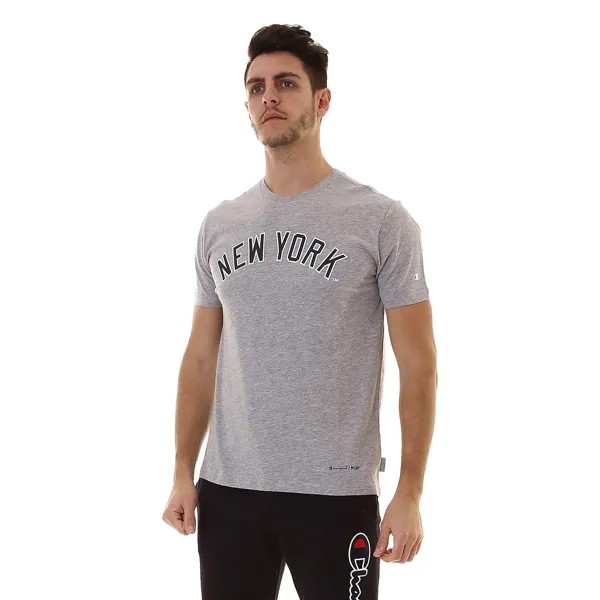 Футболка мужская Champion Legacy MLB Crewneck T-Shirt серая XXL
