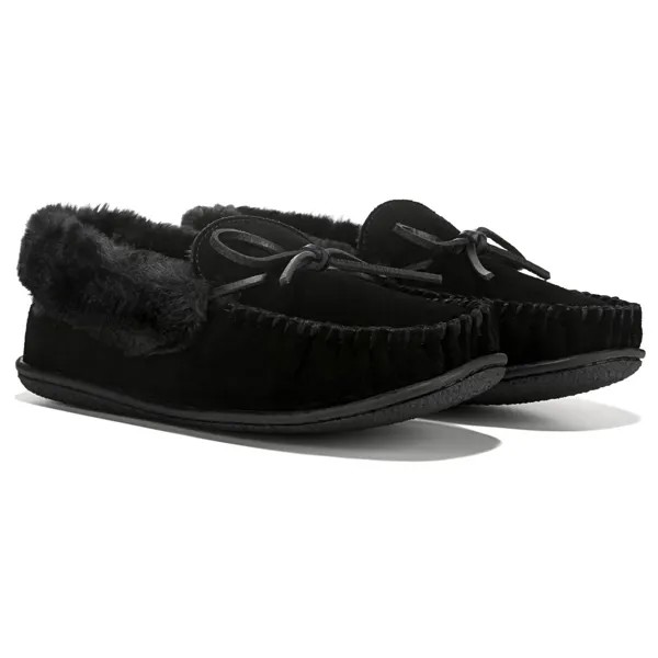 Женские тапочки Tabatha Trapper Minnetonka Moccasin, черный