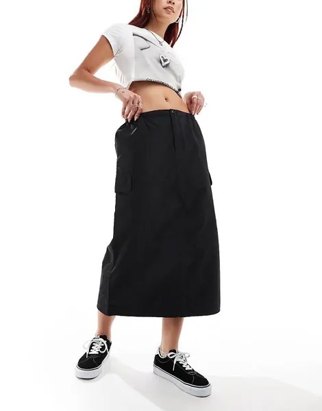 Черная юбка карго Vans riley Parachute
