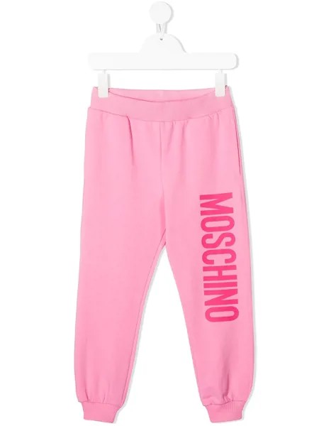Moschino Kids спортивные брюки с логотипом