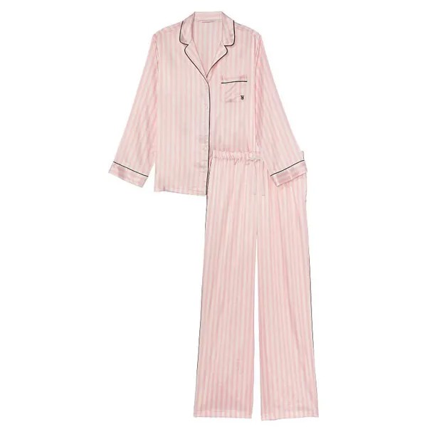 Пижама Victoria's Secret Satin Long, розовый
