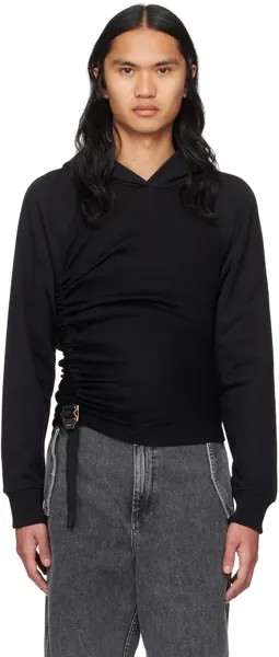 Черная толстовка с капюшоном Safety Slider Dion Lee