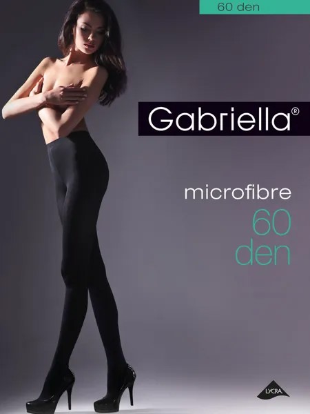 Колготки  Gabriella, 60 den, без шортиков, размер 3, черный