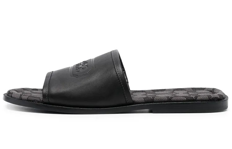 Шлепанцы мужские черные Coach