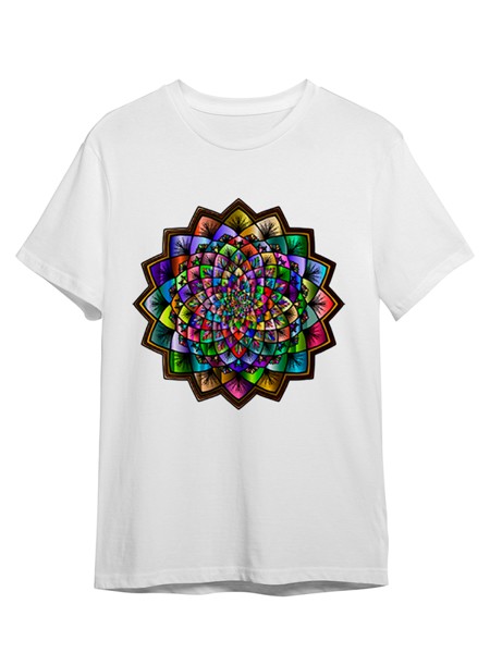 Футболка унисекс СувенирShop Мандала/Буддизм/Медитация 69 белая 3XL (56-58)