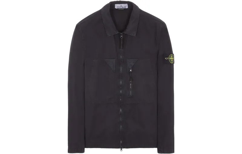 STONE ISLAND Куртка унисекс, цвет Black/Blue