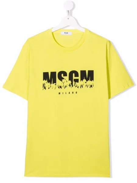 MSGM Kids футболка с логотипом