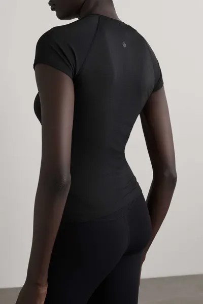 LULULEMON Эластичная футболка Swiftly Tech 2.0, черный