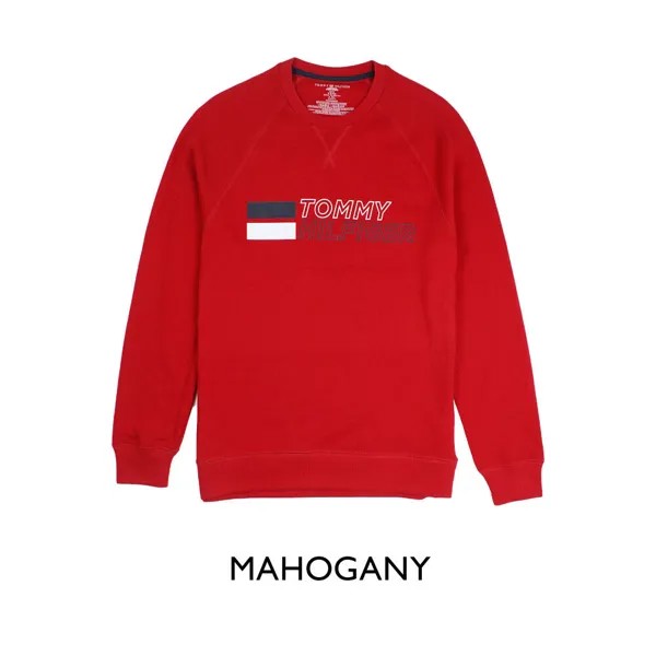 Мужской свитер Tommy Hilfiger, красный флисовый пуловер, НОВЫЙ