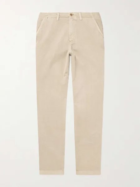 Брюки прямого кроя Nomad Slim-Fit из органического хлопка, окрашенного в готовом виде Outerknown, бежевый