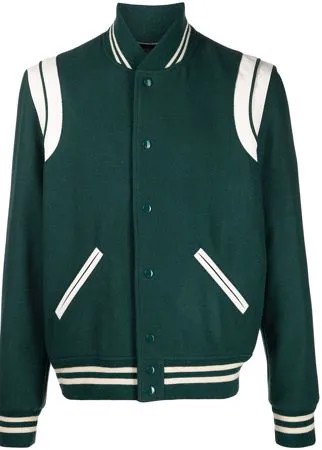 Saint Laurent куртка-бомбер Teddy