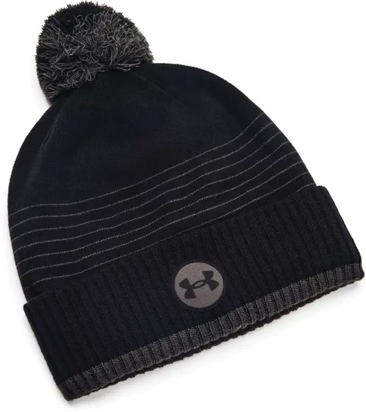 Шапка бини унисекс Under Armour Truckstop Fleece Beanie, черный