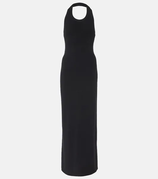 Платье макси Meryl в рубчик Proenza Schouler, черный