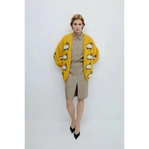 Кардиган MIRSTORES, размер S, , желтый