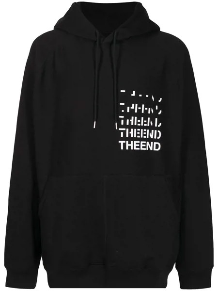 Takahiromiyashita The Soloist slogan-print hoodie