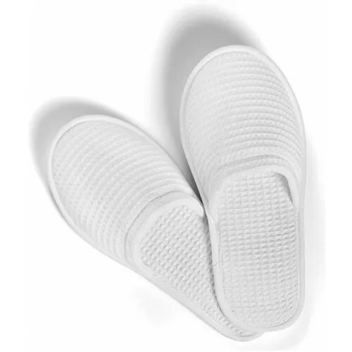 Тапочки Тапочки из хлопка Mia Waffle, 40/41 , белый (white), размер 40/41, белый