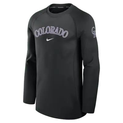 Лонгслив Nike Colorado Rockies Authentic Collection Game Time, черный