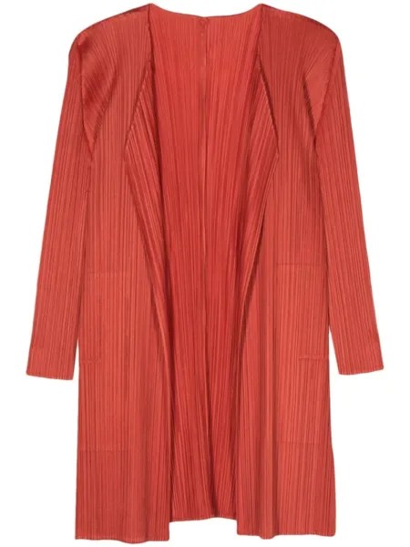 Pleats Please Issey Miyake плиссированное пальто Monthly Colors April, красный