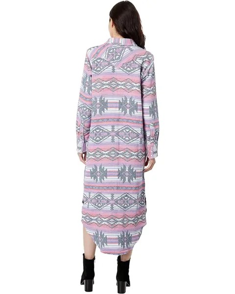 Платье Wrangler Retro Americana Duster Dress, цвет White/Pink/Blue