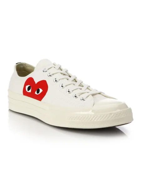 Низкие кроссовки унисекс Chuck Taylor All Star Peek-A-Boo CdG PLAY x Converse Comme des Garçons PLAY, белый