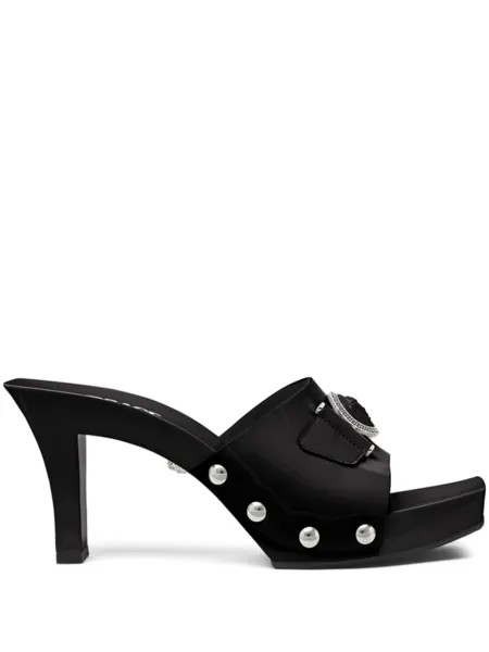 Versace мюли Medusa Head 60, черный