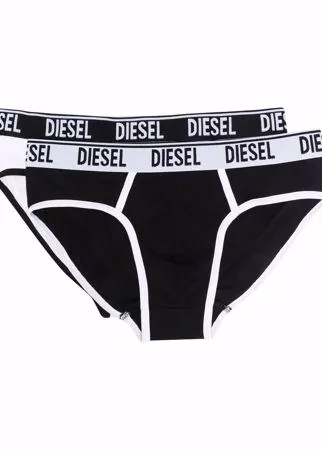 Diesel комплект из двух трусов-брифов с логотипом