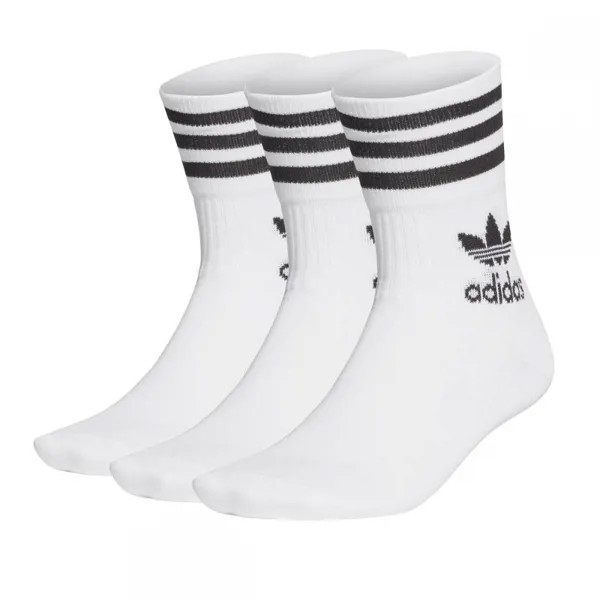 Носки средней длины ADIDAS (Набор из 3 шт.) GD3575-БЕЛЫЙ/ЧЕРНЫЙ