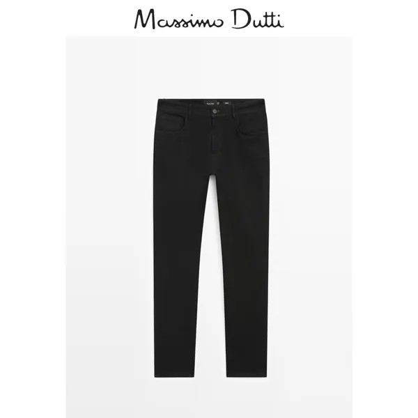 Джинсы прямые Massimo Dutti мужские, черный