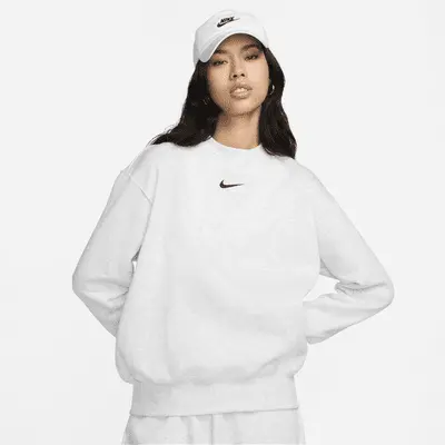Толстовка Nike Sportswear Phoenix Fleece, цвет Birch Heather/Black