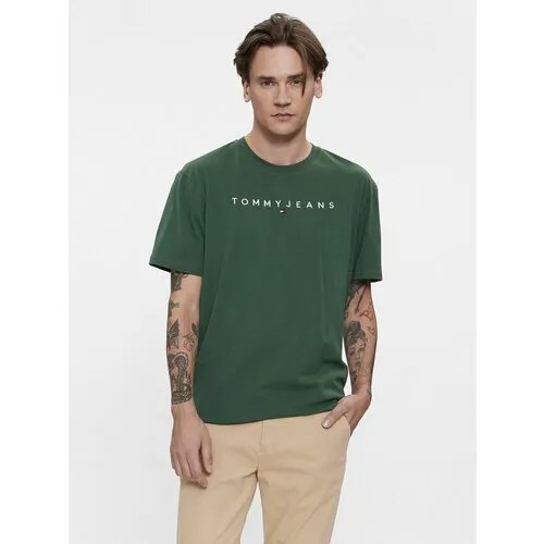 Футболка Tommy Jeans, размер S, зеленый