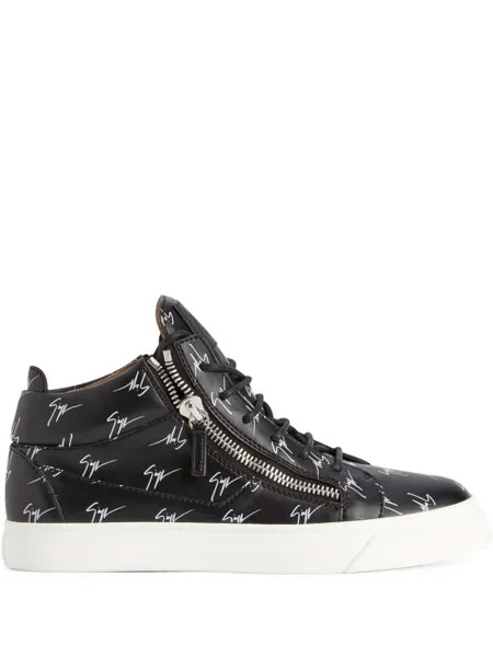 Giuseppe Zanotti кроссовки Kriss с логотипом, черный