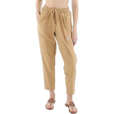 Calvin Klein Женские коричневые легкие укороченные узкие брюки-капри S BHFO 4173