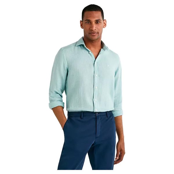 Рубашка с длинным рукавом Hackett Garment Dyed Ks, зеленый