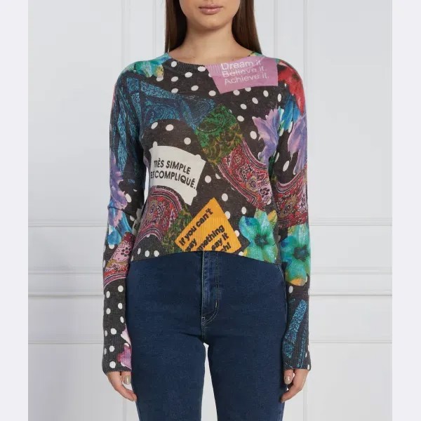 Укороченная блузка с добавлением белья Desigual, мультиколор