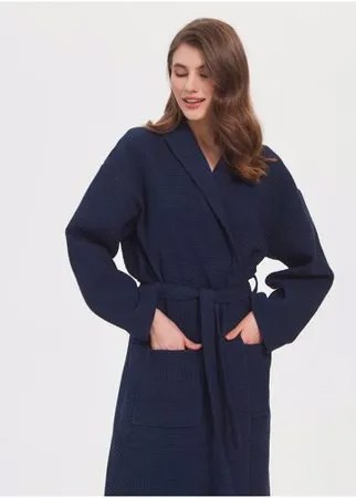 Халат Вафельный Унисекс Pamira S Синий