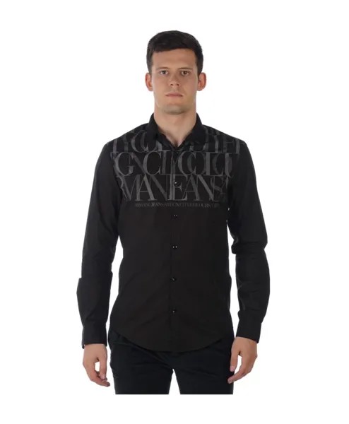 Блузка Рубашка Armani Jeans, черный