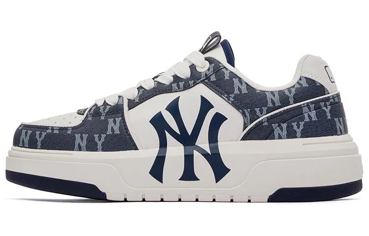 Кроссовки MLB Chunky Liner Skateboarding Shoes Unisex Low-top Navy, темно-синий