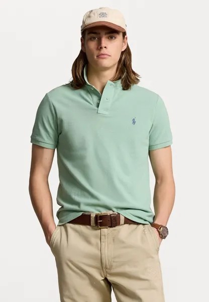 Рубашка поло CUSTOM SLIM FIT MESH POLO SHIRT Ralph Lauren, мята