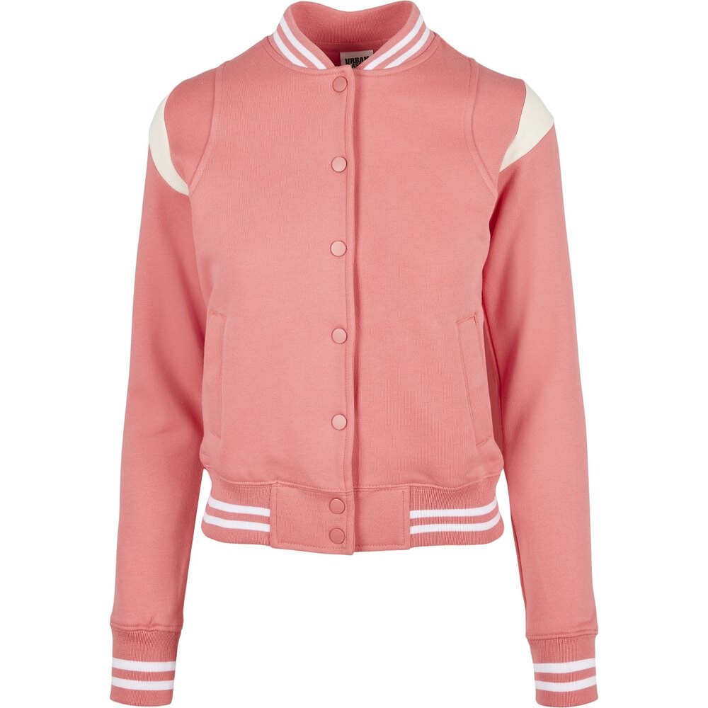 Куртка Urban Classics Inset College, розовый