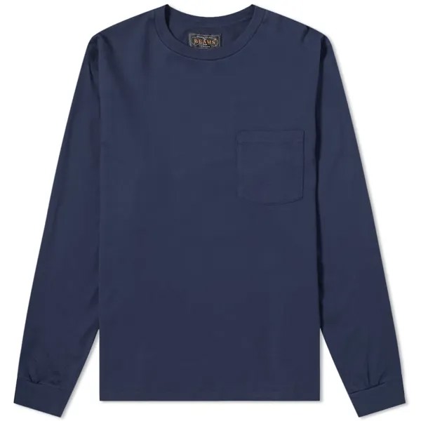 Футболка Beams Plus Long Sleeve Pocket Tee