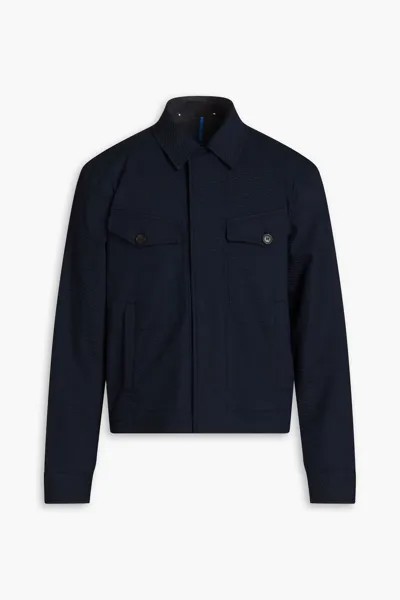 Куртка из сирсакера из смесового хлопка Paul Smith, темно-синий
