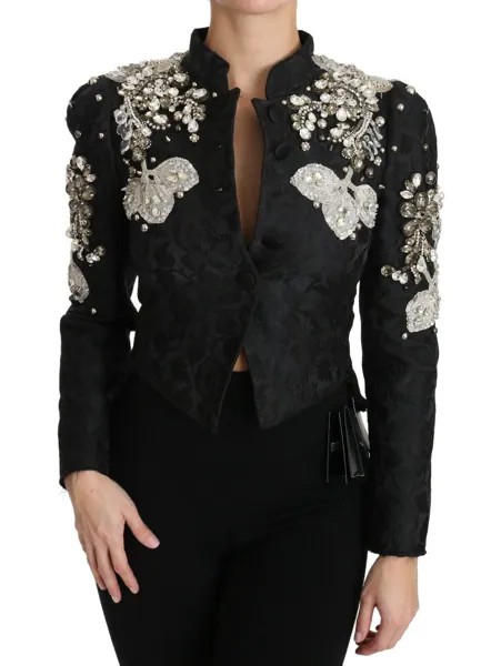 DOLCE - GABBANA Куртка с кристаллами и парчой IT38/ US4/XS Рекомендуемая розничная цена 14 000 долларов США