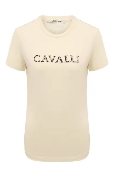 Хлопковая футболка Roberto Cavalli