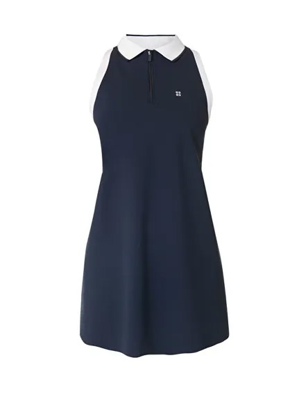 Женская теннисная юбка Power Match Point со складками Sweaty Betty, синий