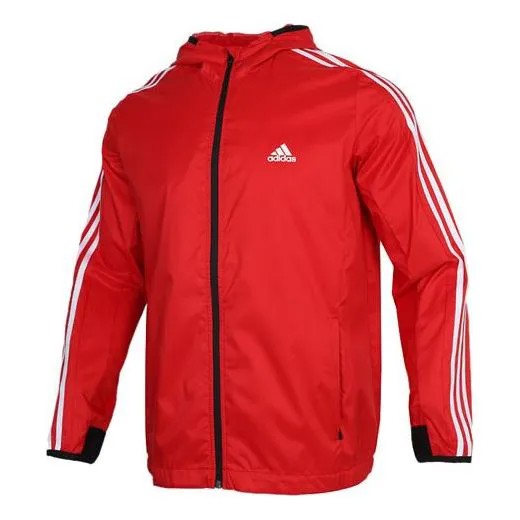 Куртка adidas Men's Sport Woven Windbreaker Jacket Red, красный
