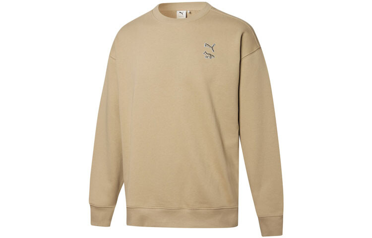 Свитшот Maison Kitsune X унисекс хаки Puma, хаки